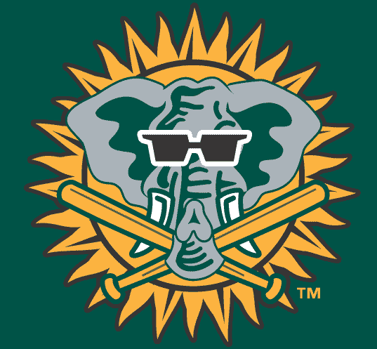 Oakland Athletics 1999-2006 Batting Practice Logo fabric transfer